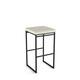 Option Light Grey-Beige PVC / Black Metal
