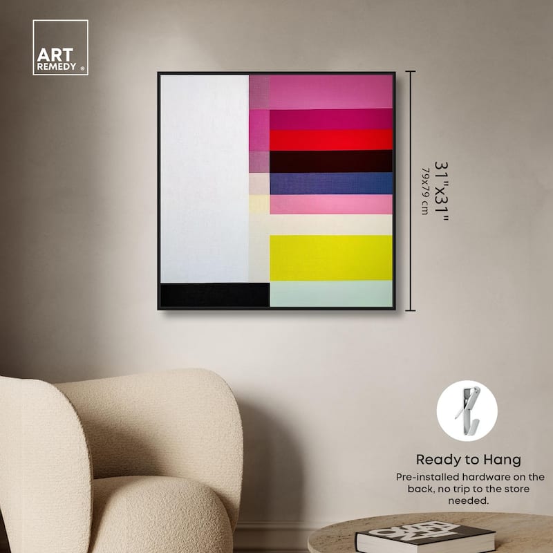 Quadratic Composition Canvas by Art Remedy