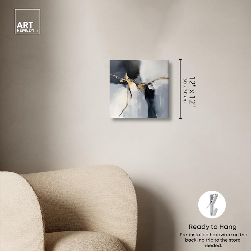 Golden Fissure II Canvas by Art Remedy, Gallery Wrapped