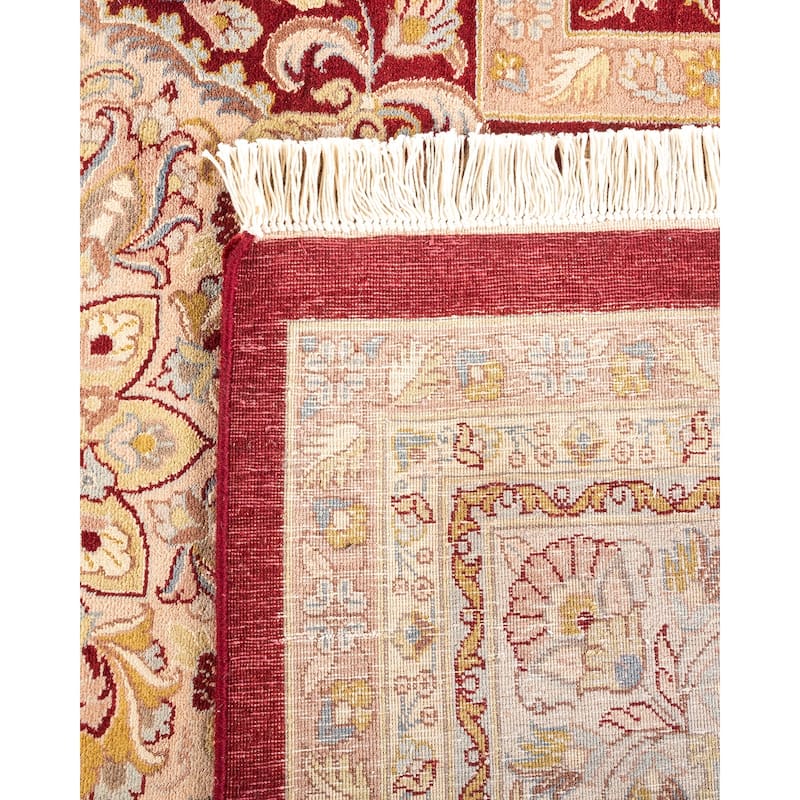 Overton Hand Knotted Wool Vintage Inspired Traditional Mogul Red Area Rug - 9 x 12