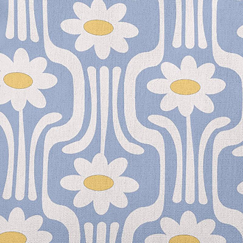 Daisys and Squiggles Indoor/Outdoor Throw Pillow