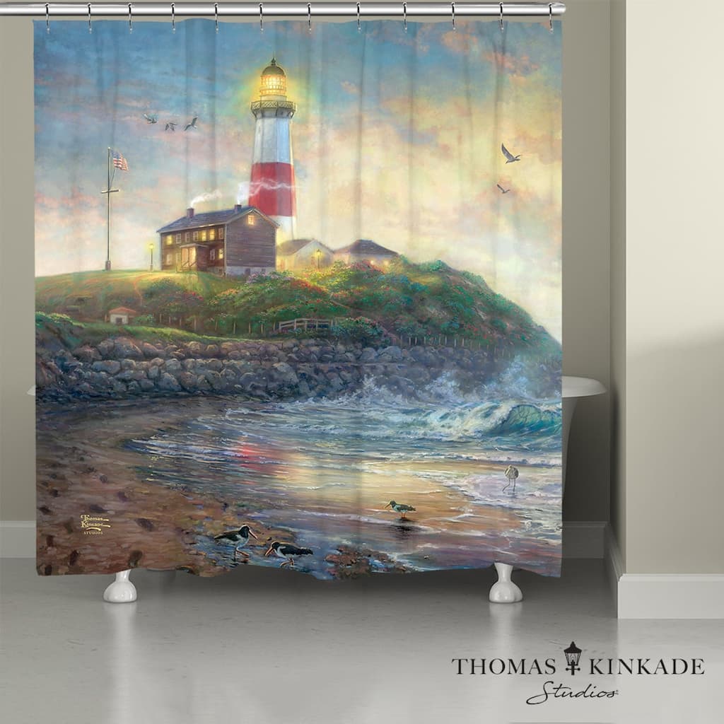 Thomas Kinkade Light of Hope Shower Curtain by Laural Home