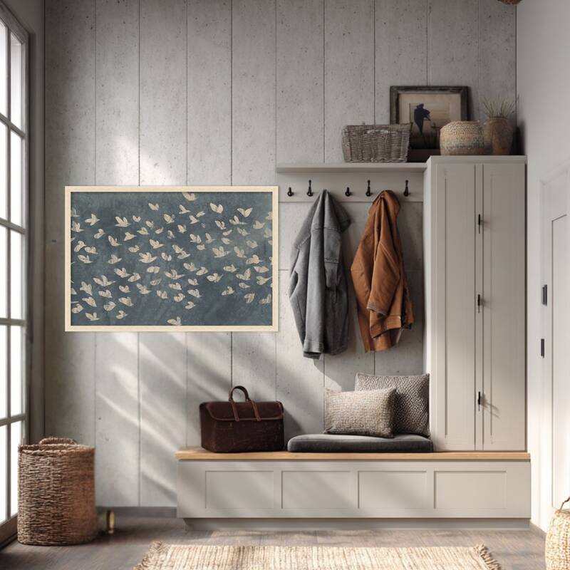 Amanti Art Framed Fabric Pinboard Watermark Flock I by June Erica Vess Printed Bulletin Board