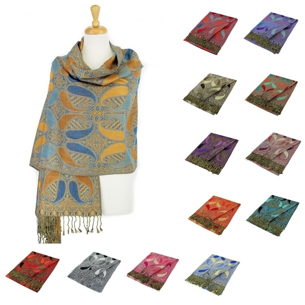 Double Layers Paisley Pashmina Shawl Scarf Stole. Opens flyout.