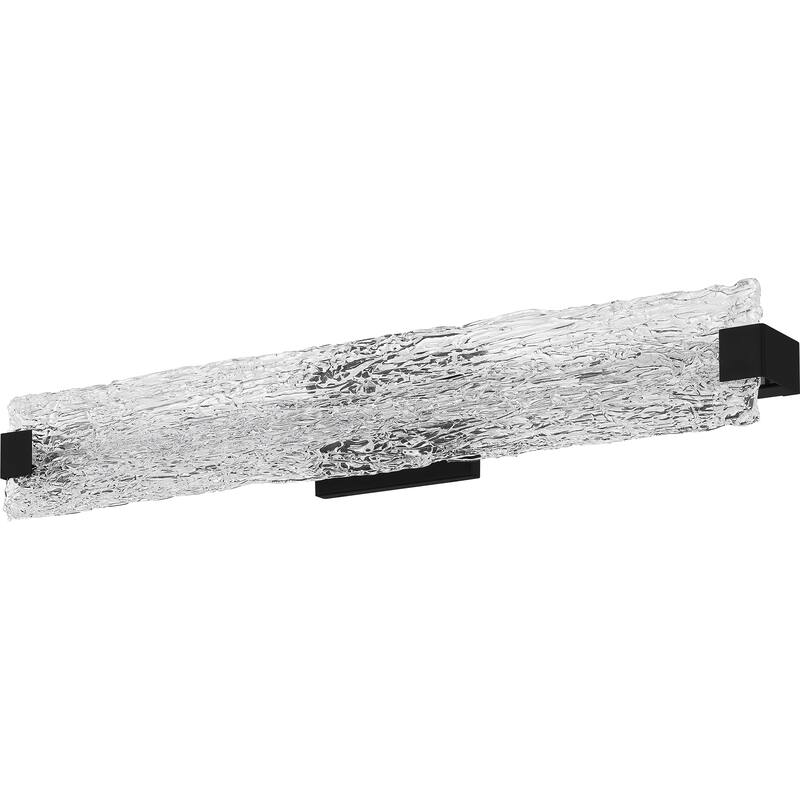 Winter Integrated LED Matte Black Bath Bar