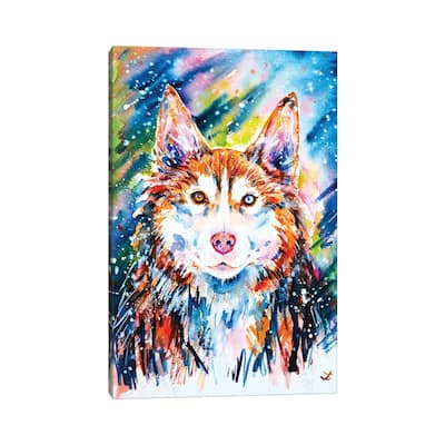 iCanvas "Husky" by Zaira Dzhaubaeva Canvas Print