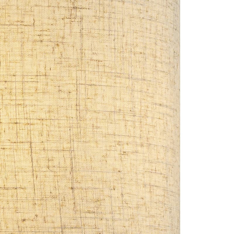 Farmhouse Traditional Natural Brown Solid Wood Base Table Lamp with Beige Fabric Shade for Bedroom Living Room（Set of 2)