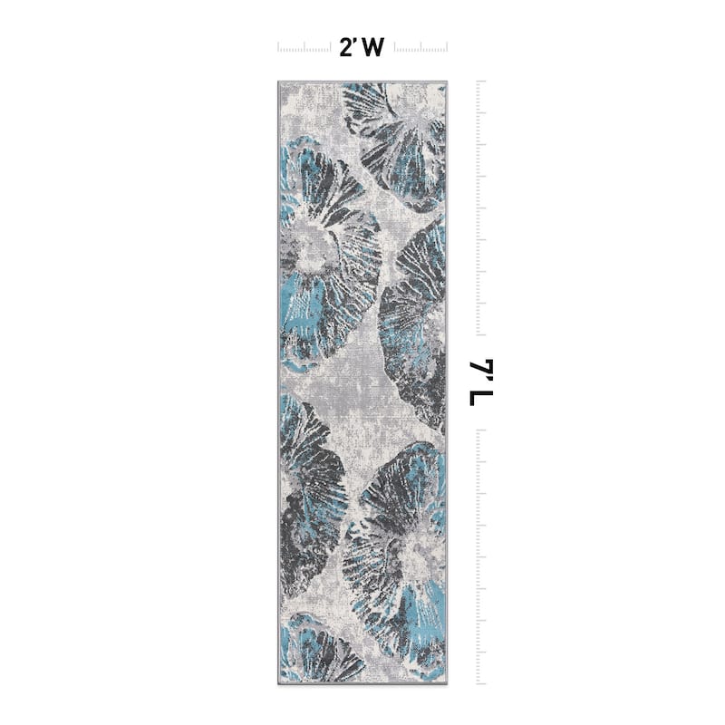 World Rug Gallery Contemporary Floral Area Rug