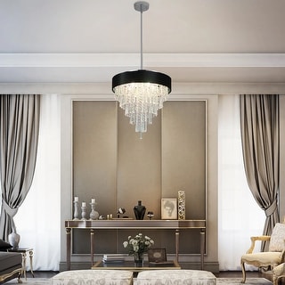 Modern Crystal Chandeliers Round Chandelier for Dining Room Luxury Ceiling Pendant Light Fixture for Living Room Bedroom Foyer Bed Bath Beyond