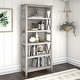preview thumbnail 72 of 81, Key West 5 Shelf Bookcase by Bush Furniture Linen White Oak
