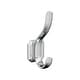 preview thumbnail 1 of 9, Amerock Granlyn Double Prong Decorative Wall Hook Polished Chrome