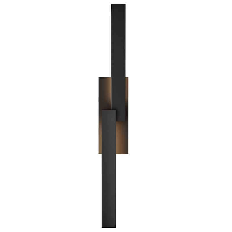 Matte Black Iron Integrated LED Outdoor/Indoor Wall Sconce - 23.6"