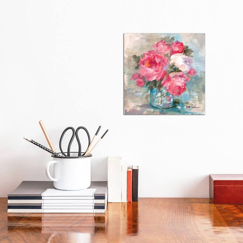 iCanvas "Summer Roses I" by Debi Coules Canvas Print - 12x12x0.75