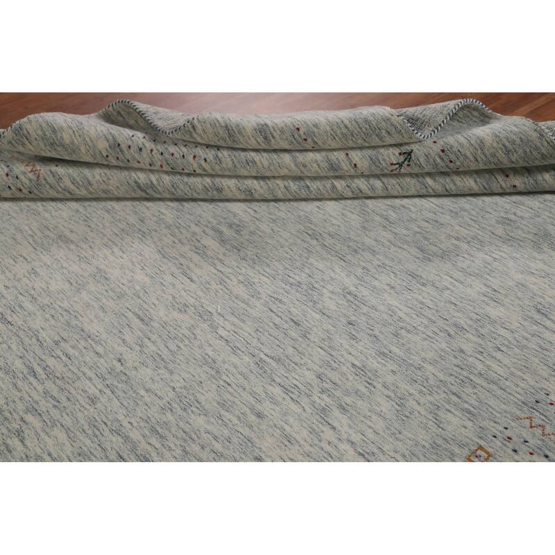Gabbeh Oriental Area Rug Handmade Wool Carpet - 8'2"x 9'11"
