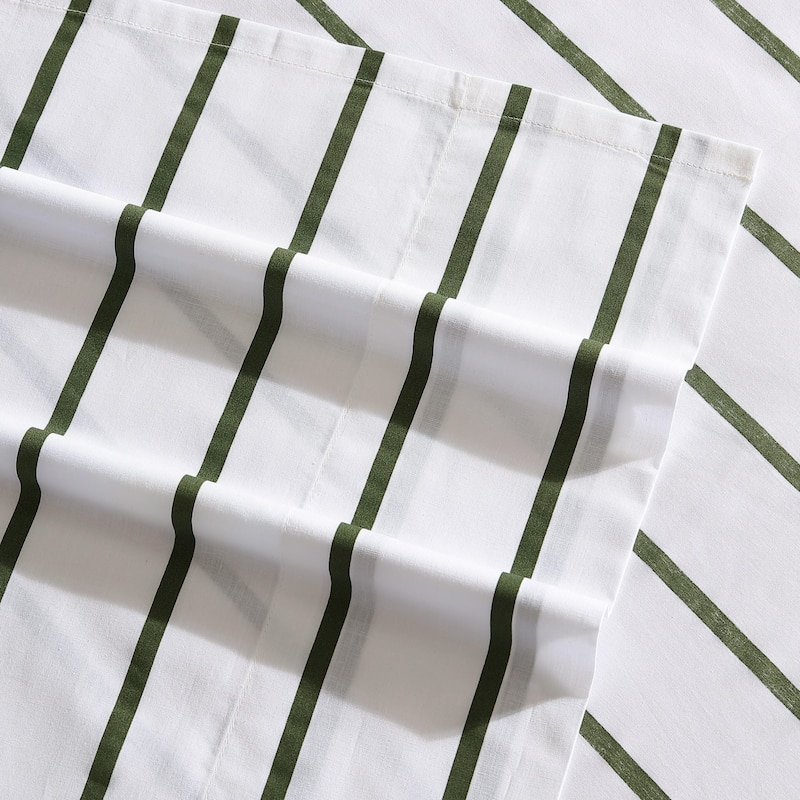 Nautica Cotton Percale Deep Pocket Bed Sheet Sets
