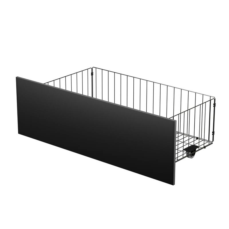VECELO Underbed Storage Containers with Wheels Large Under Bed Drawers Rolling Under Bed Storage Dresser Metal Drawers