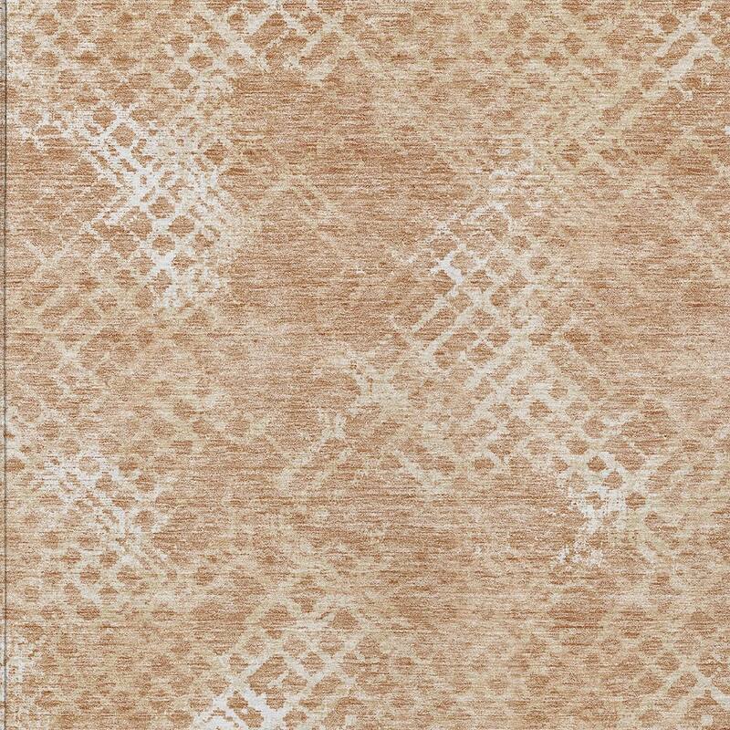 HomeRoots Geometric Transitional Rectangle Outdoor Rug