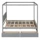 preview thumbnail 4 of 25, Full Canopy Platform Bed with Storage Drawers