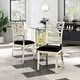 preview thumbnail 1 of 10, Caia Modern Silver Metal Dining Chairs (Set of 2) by Furniture of America Silver