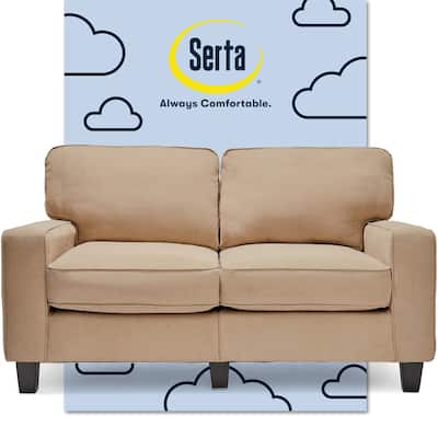 Serta RTA Palisades Collection 61" Loveseat in Kingston Sand