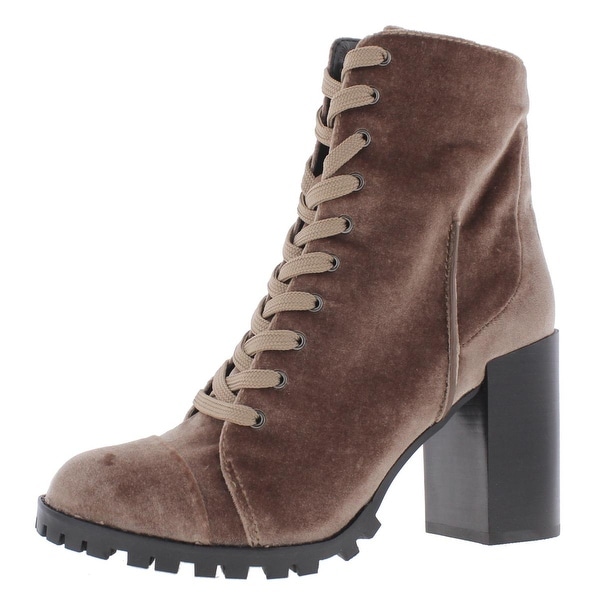Womens Ambrose Velvet Lug Sole Casual Boots Womens Ambrose Velvet Lug Sole Casual Boots