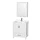 Option White, Chrome Trim, White Quartz Top