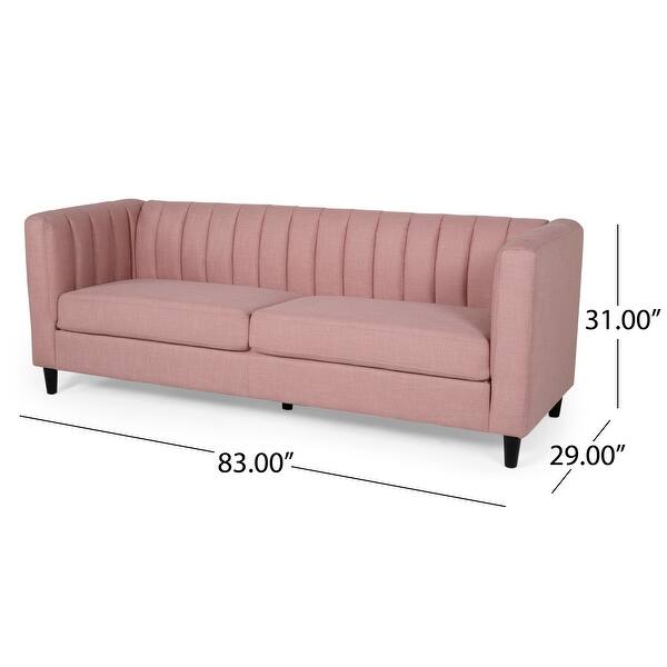Humbolt Contemporary Channel Stitched 3-seater Sofa by Christopher ...