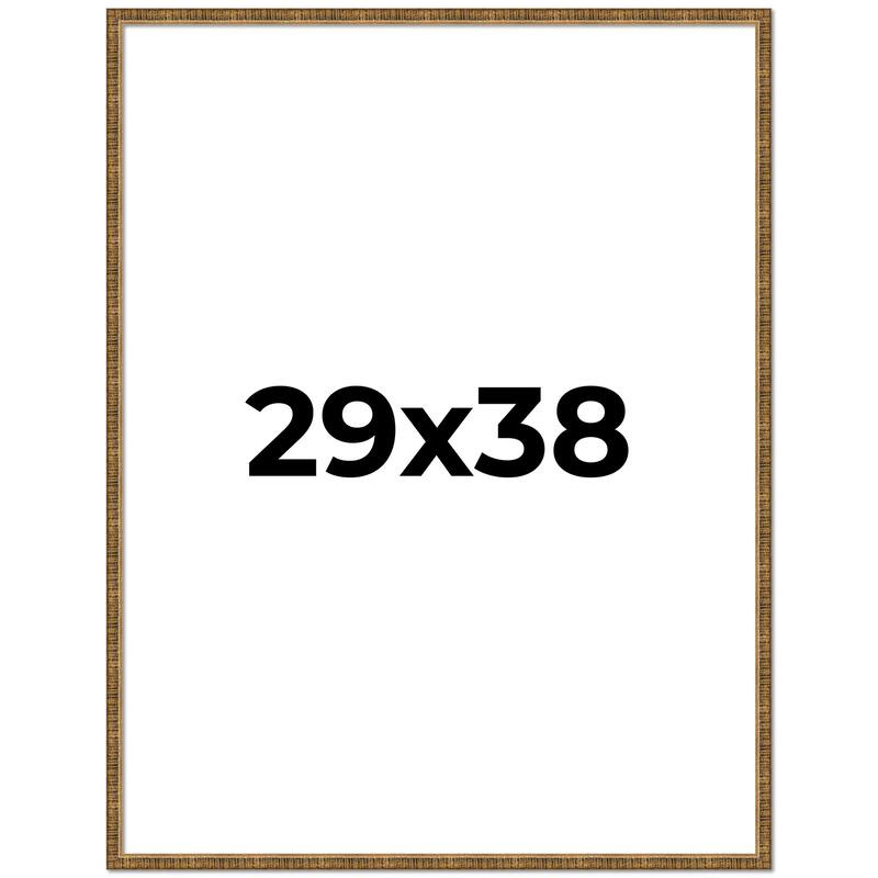 29x38 Frame Gold Solid Wood Picture Frame - Complete Modern Photo