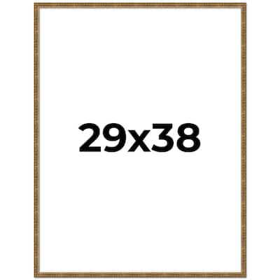 29x38 Frame Gold Solid Wood Picture Frame - Complete Modern Photo