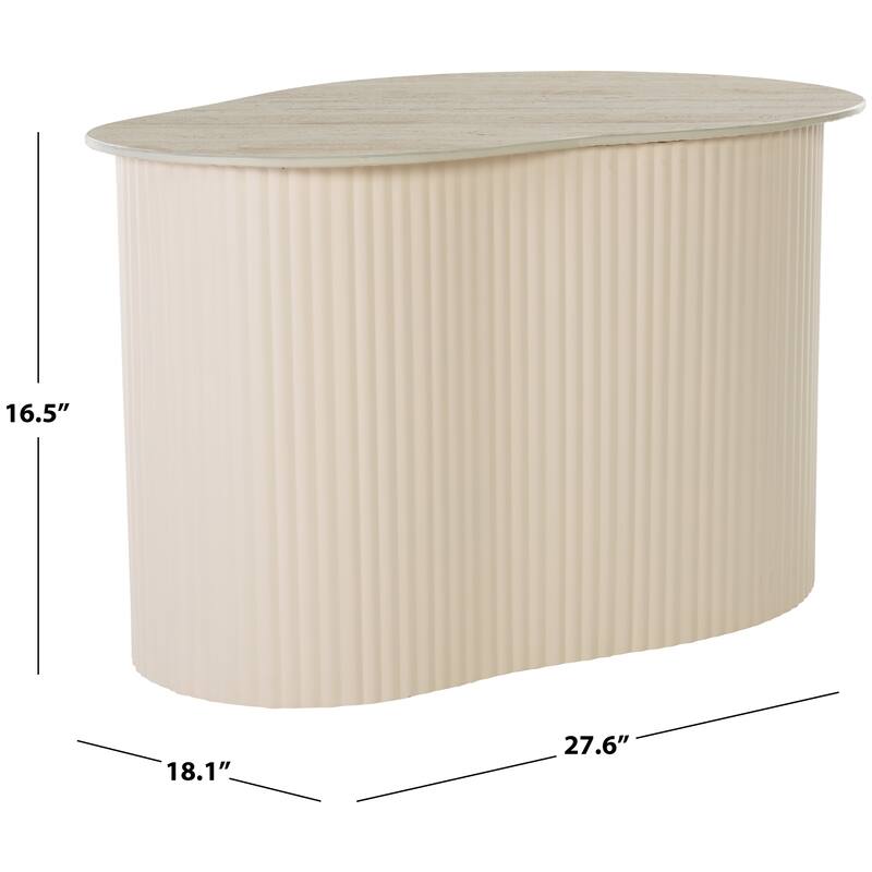 SAFAVIEH Home Mtp Large Ceramic Side Table - 28"W x 18"D x 17"H