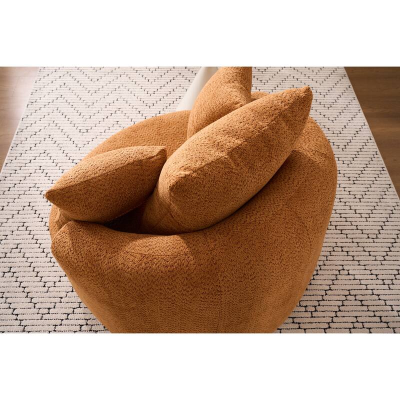 Single Seat Full Sponge Compression Swivel Chair Single Sofa