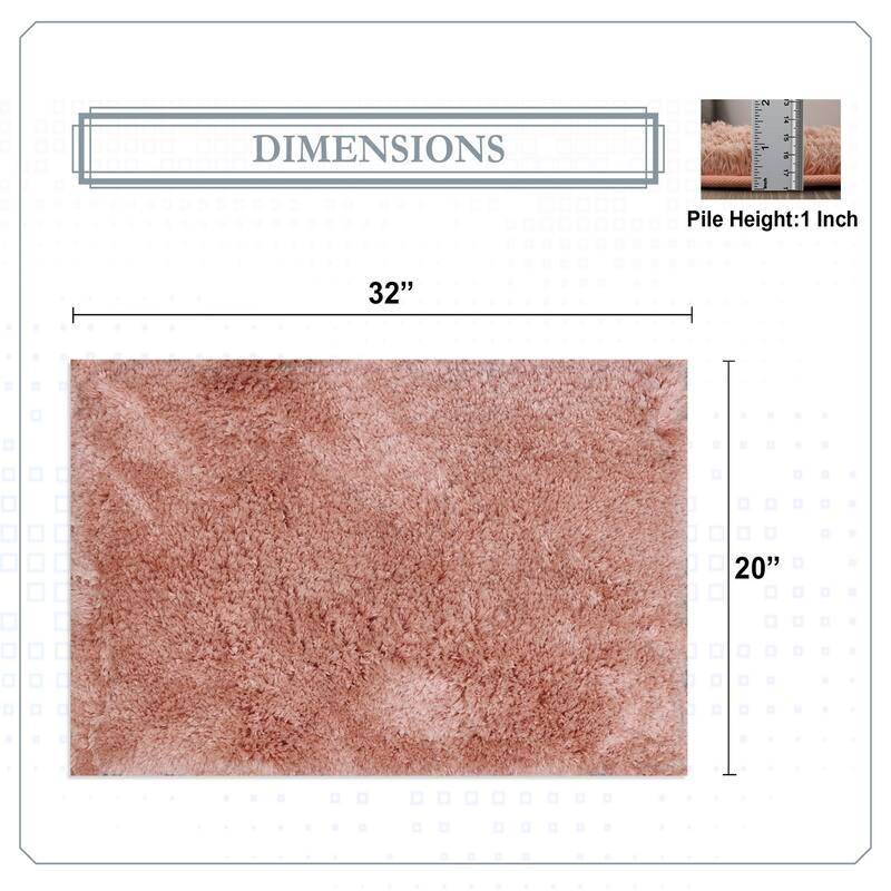 Element Plush Bathroom Rugs Quick-Dry Bathroom Mat, Washable & Absorbent Bath Rugs