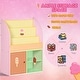 preview thumbnail 4 of 10, Multi-Purpose Kids Toy Storage Organizer Bookshelf with Cabinet