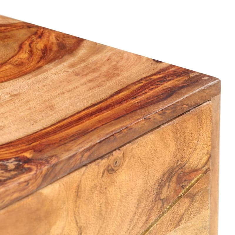 vidaXL Bedside Cabinet 15.7"x11.8"x19.7" Solid Sheesham Wood