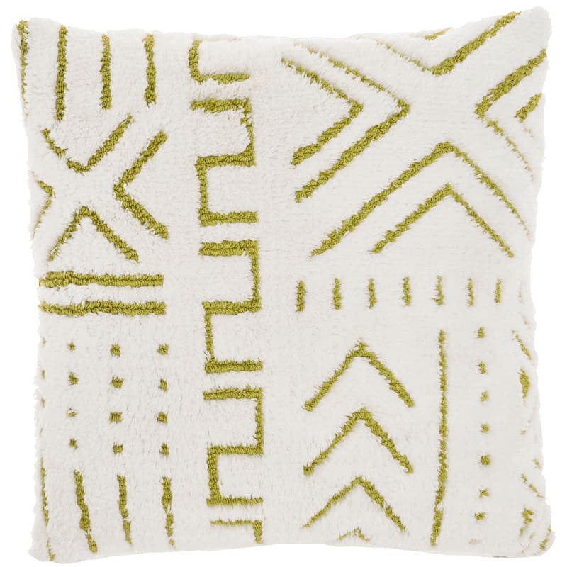 Mina Victory Life Styles Textured Geometric Boho Throw Pillow , ( 20" X 20" )