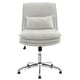 preview thumbnail 24 of 24, Upholstered Armless Task Office Chair White without wheels