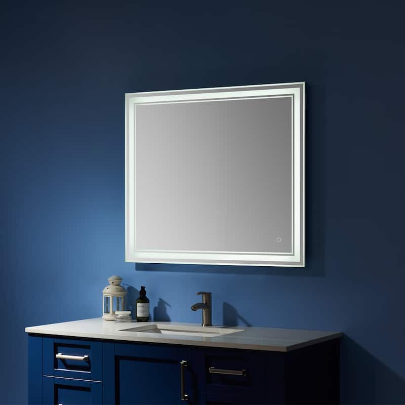 36'' Rectangle LED Lighted Accent Bathroom/Vanity Wall Mirror