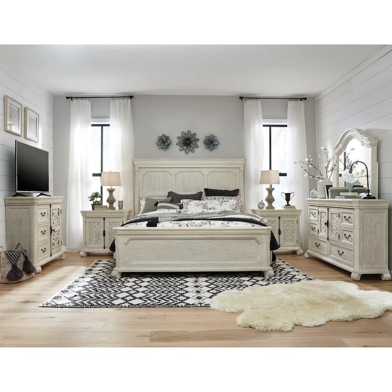 Magnussen Home Bronwyn Alabaster Panel Bed