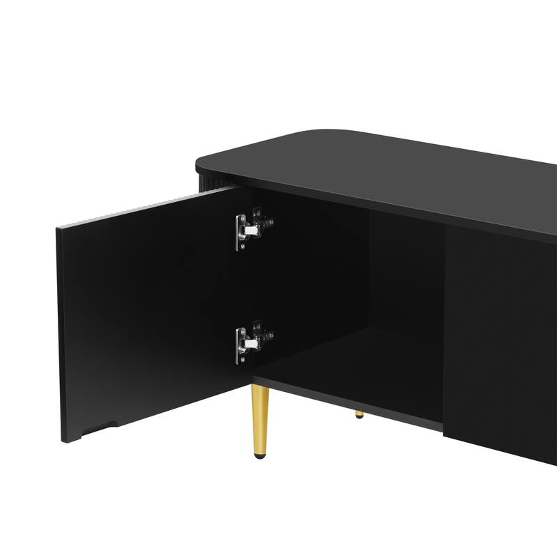 78.7"Minimalist TV Stand for TVs up to 85 Inches, Modern Entertainment Center Media Console with 4 Spacious Cabinets
