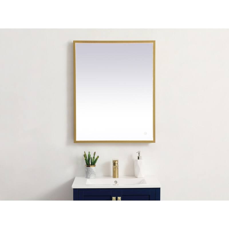 Indigo Home 24x30 inch LED mirror with adjustable color temperature