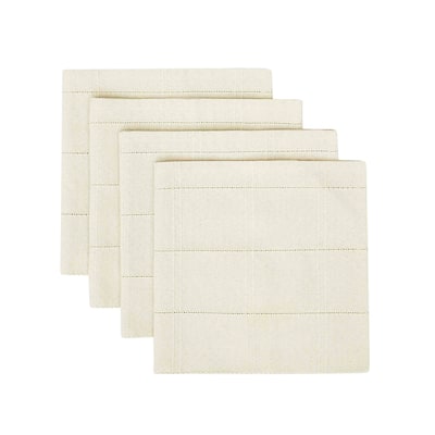 Izod Chadwick Ivory 4-Pack Napkin Set