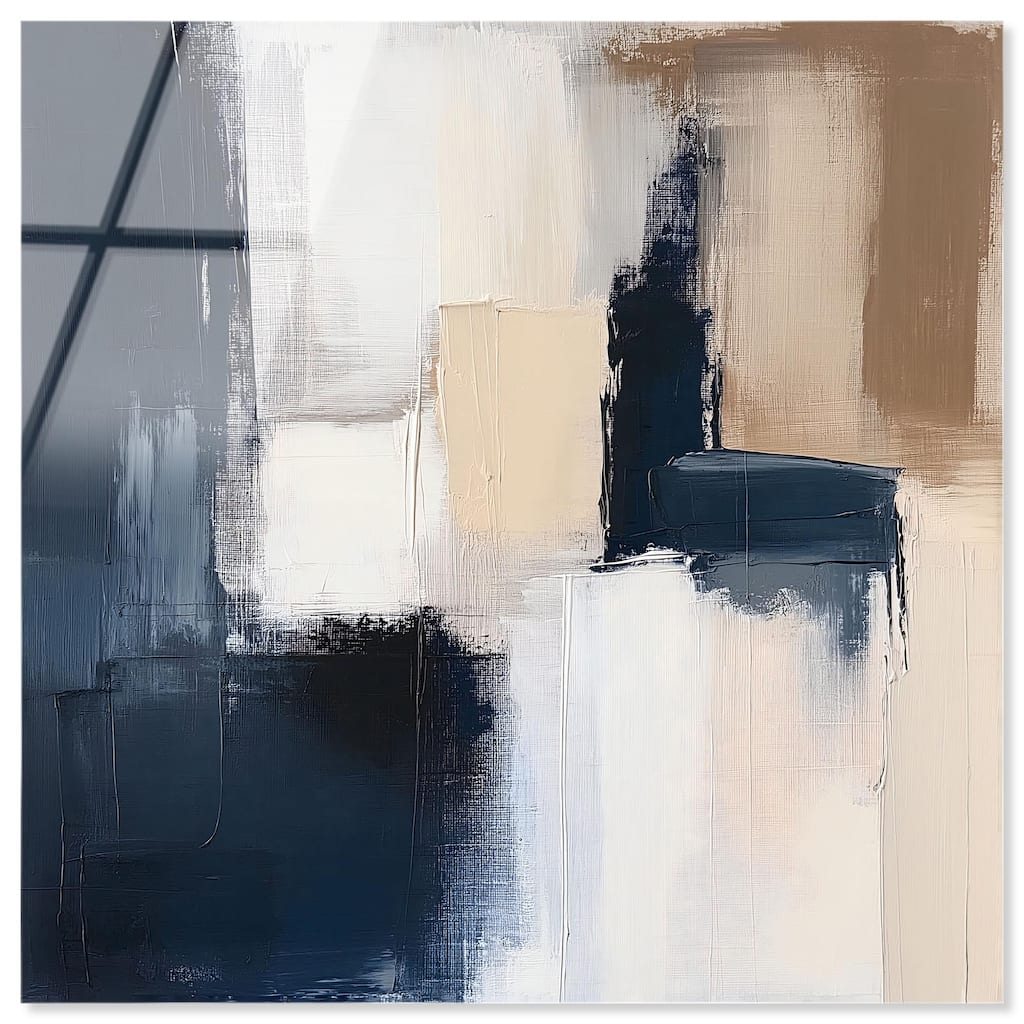 Blue Mood Depth I Acrylic by Art Remedy, Ready to Hang