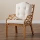 preview thumbnail 10 of 9, Sonia Modern and Contemporary Natural Finished Rattan Armchair