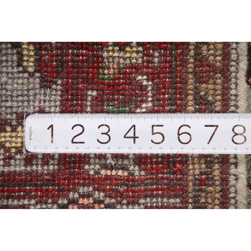 Light Blue Oushak Accent Rug Hand-Knotted Transitional Wool Carpet - 2'10"x 5'0"