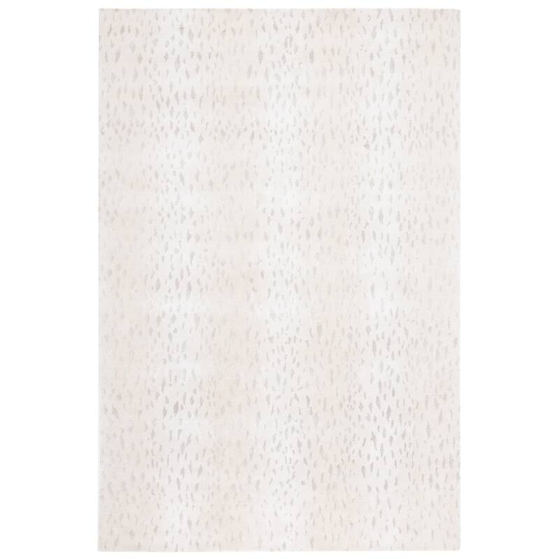 SAFAVIEH Couture Tibetan Jadvyga Hand-knotted Wool Area Rug - 5' x 8' - Ivory/Beige