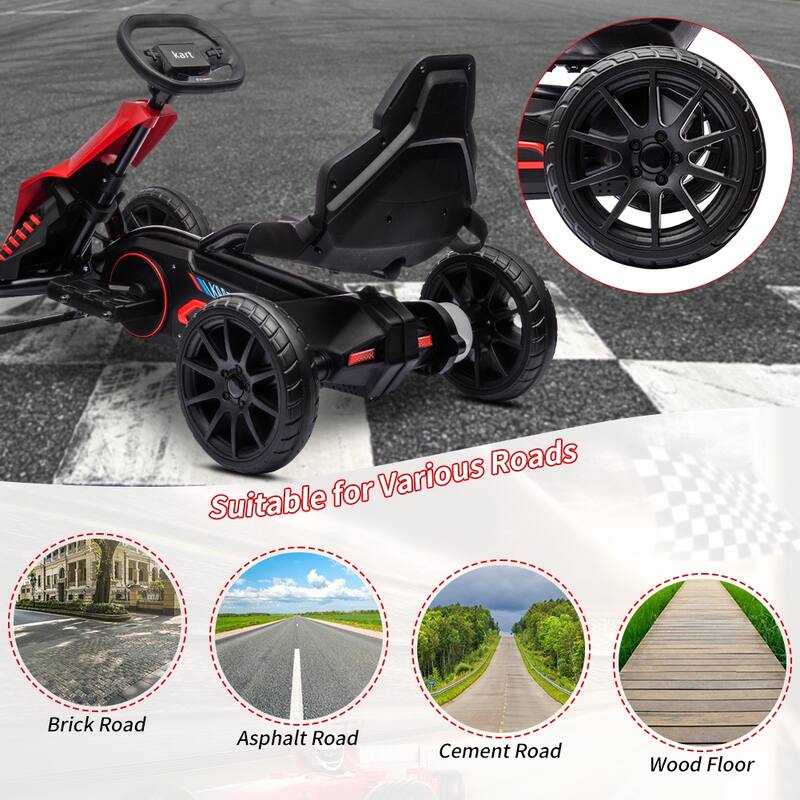 Ride On Toy Car, Battery Powered Pedal Go Karts, 12V