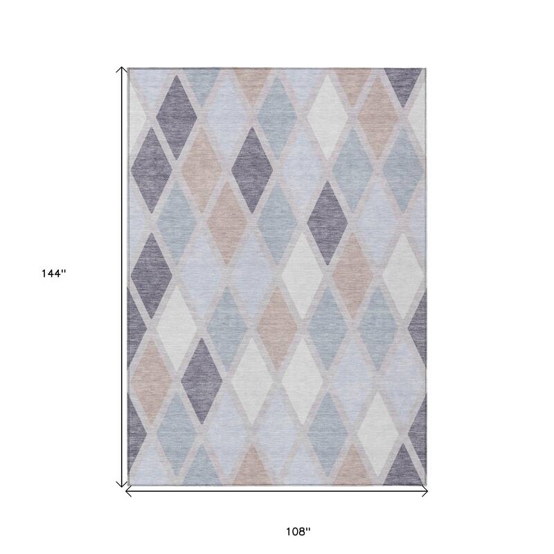 HomeRoots Geometric Transitional Rectangle Outdoor Rug