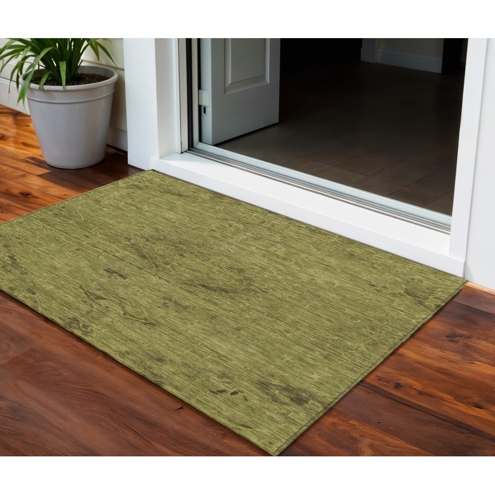 HomeRoots Floral Traditional Rectangle Outdoor Rug