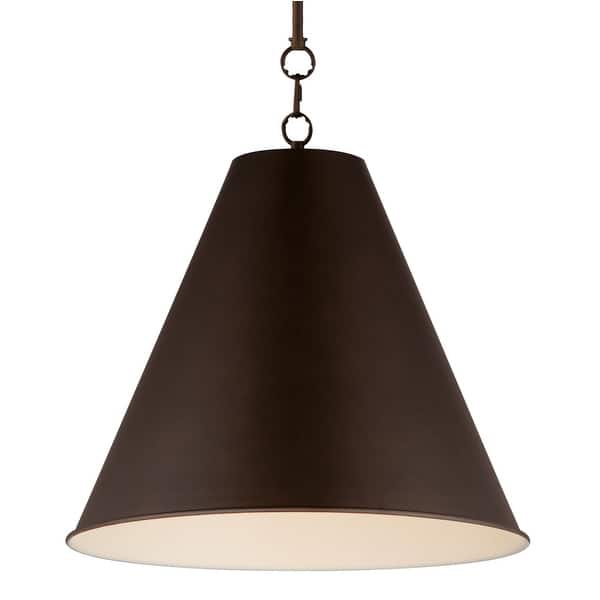 slide 2 of 11, Maxim 15164 Veritas 18" Wide Pendant Chestnut Bronze