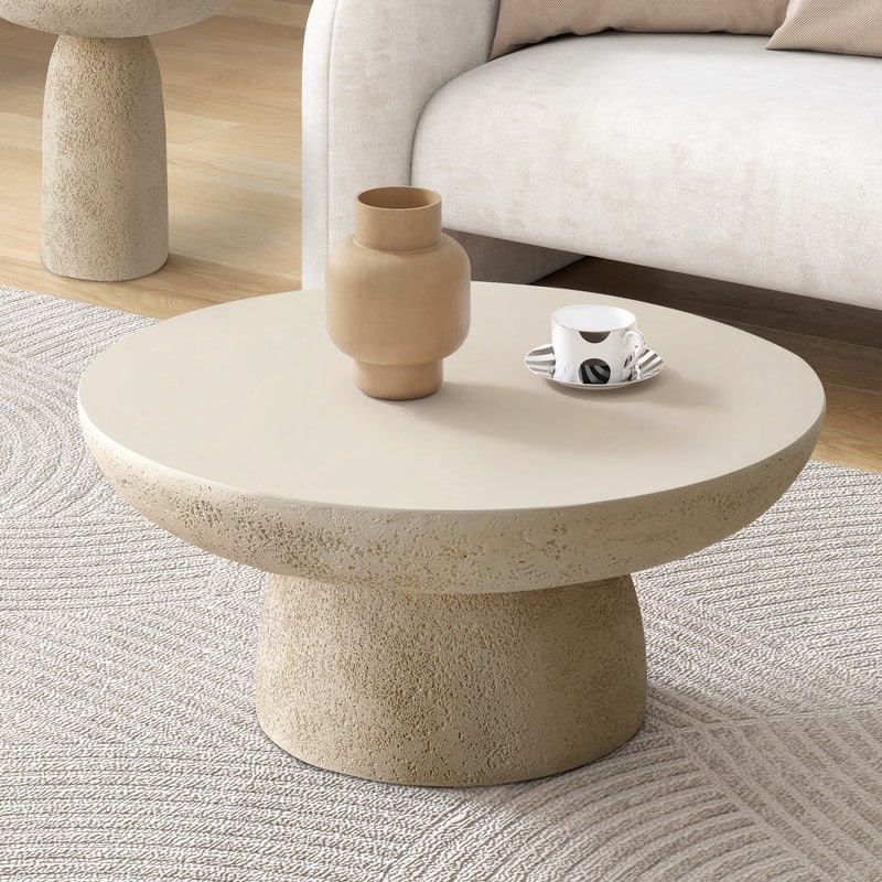 Round Coffee Tables - Natural